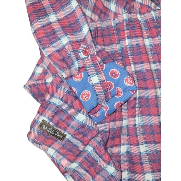 NWOT Matilda Jane Button Down Harper Tunic Red Blue Plaid 8 - Picture 5 of 10
